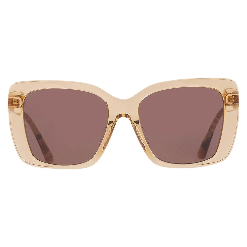 NWT Burberry 0BE4456-416773 Beige Oversized 54mm Sunglasses